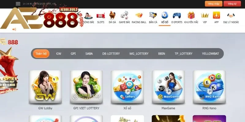 Sảnh xổ số DB Lottery